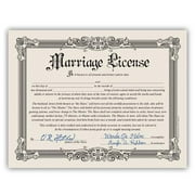 funny marriage license bachelorette -bachelor party gag gift certificate
