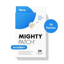 Mighty Patch by Hero Cosmetics Invisible  Acne Treatment Pimple Patches with Hydrocolloid, 24 Count