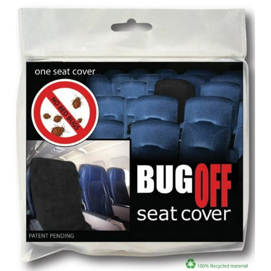 Bugoff Bed Bug Seat Cover Protector Black