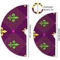 thumbnail image 3 of Coolnut Mardi Gras Christmas Tree Skirt Tree Skirt for Holiday Party Home Christmas Day Ornaments36", 3 of 6