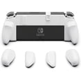 thumbnail image 1 of Para Nintendo Switch Modelo Oled Y Regular: Carcasa Dura Con Un Mango Y Empuñaduras Intercambiables [para Adaptarse A Todos Los Tamaños De Mano] [sin Estuche De Transporte] - Blanco, 1 of 5