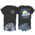 thumbnail image 1 of TINZ T-Shirt à Manches Longues Imprimé d'Été pour Femmes, Col Rond, Compression, Coupe Ample, Pack de T-Shirts à Manches Courtes pour Femmes, 1 of 5