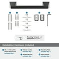 thumbnail image 4 of Amerock Blackrock Matte Black 9 inch (229mm) Towel Bar, 4 of 7