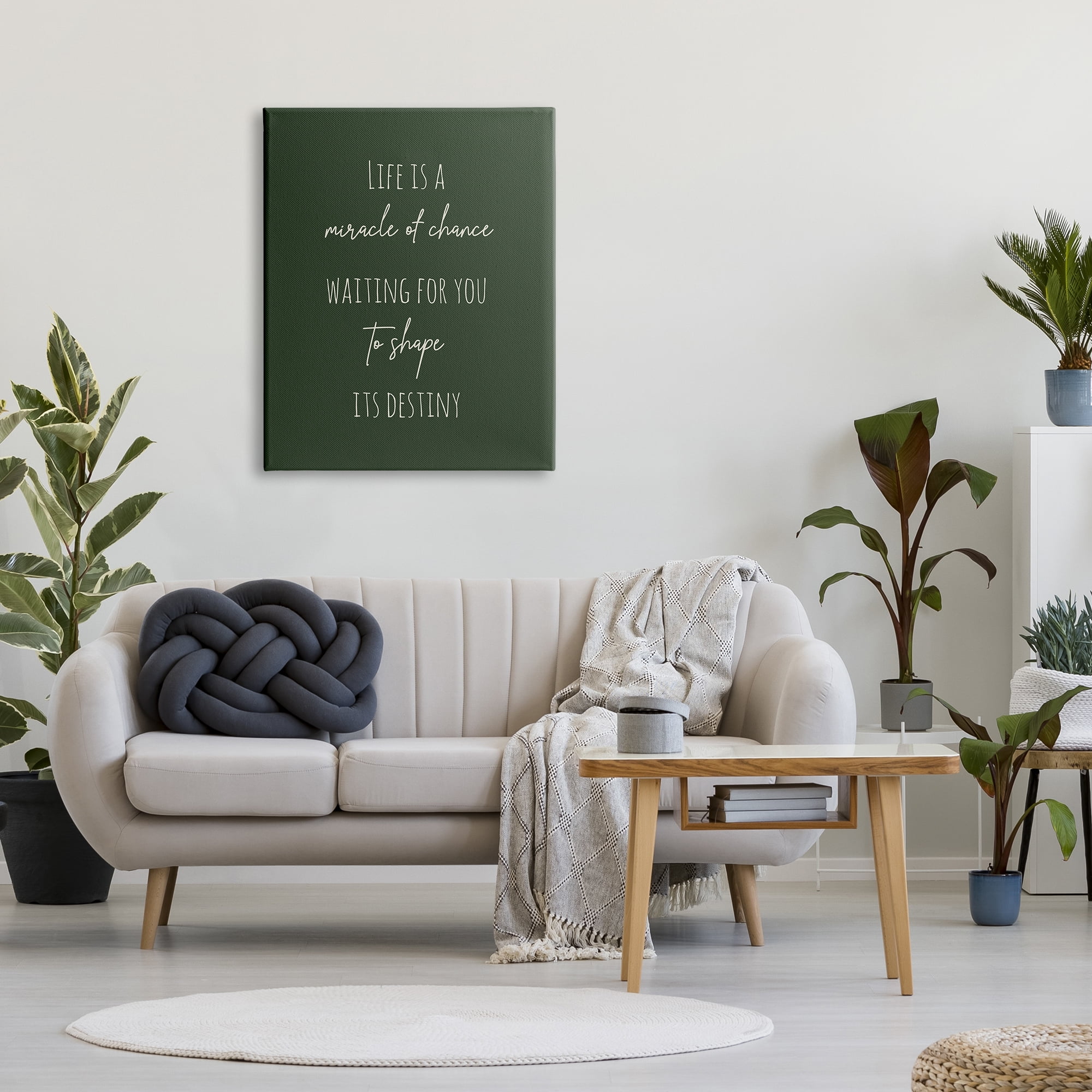 Stupell Industries Shape Life's Destiny Phrase Inspirational Painting Gallery Wrapped Canvas Art Print Wall Art, 30 x 40
