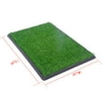 thumbnail image 2 of Coziwow 30"x 20" Artificial Dog Grass Pee Pad for Pet Potty Loo Indoor Training Outdoor Portable Toilet, 3-Layer System, Large, 2 of 10