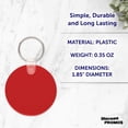 thumbnail image 4 of Round Soft Key Tags Set of 10, Bulk Pack - Perfect for Tradeshows, Party Favors, Events - Red, 4 of 5