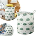 thumbnail image 1 of Stylish Patterned Linen Laundry Hamper Large Open Top Breathable Fabric For Bedroom Bathroom Durable And Easy Design, 1 of 5