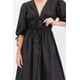 thumbnail image 4 of Blusa larga con abertura Roman Fashion /Juvenil, 6564 (Negro) negro G, 4 of 4