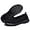 B/All Black, variant on Women's Slip on Loafer Shoes - Mesh Casual Ballet Flat Nurse Walking Sneakers Knit Round Toe Memory Foam Casual Shoes
