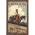 thumbnail image 1 of ArteHouse 0003-0529 Cowboy Rider Planked Wood 14 x 23 Sign, 1 of 1