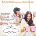 thumbnail image 5 of Pulseras para mujeres y niñas, cumpleaños, día de la madre, joyería, regalos para mamá, esposa de hija, hijo, marido brillar Electrónica, 5 of 5