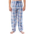 thumbnail image 1 of Pantalón de pijama IZOD de popelina estampada con corte holgado para hombre, azul XXL, 1 of 4