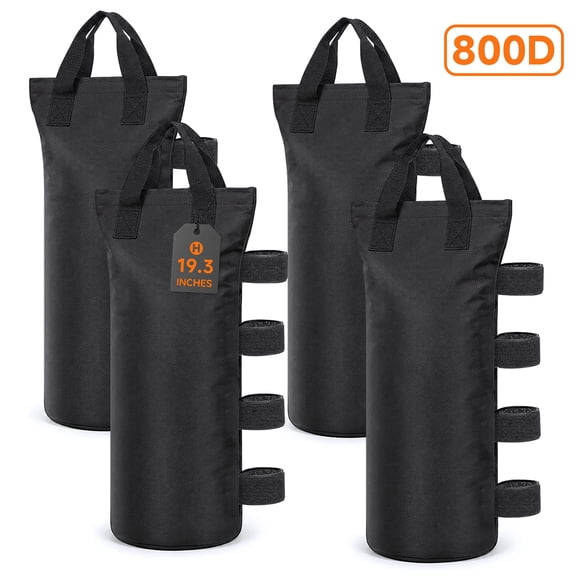 Canopy Weights Set of 4 (200LB) Heavy Duty 800D PVC Sand Bags for Weight, Sand Bags for Canopy Legs, Sandbags for Outdoor Gazebos, Umbrellas, Pergolas