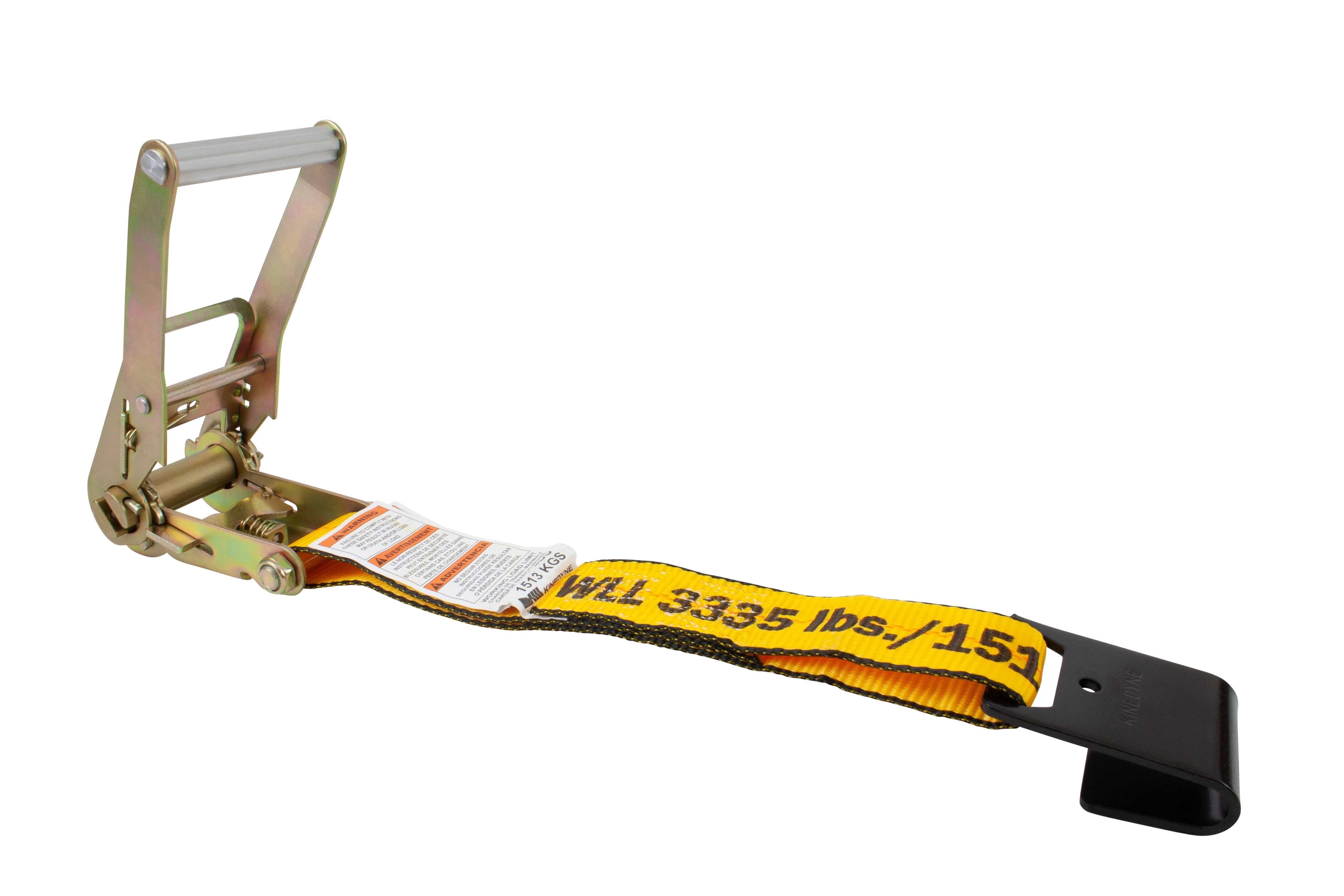 (10 Pack) Kinedyne 2" x 27' Ratchet Strap with Flat Hook