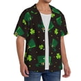 thumbnail image 2 of Fuzoiu St. Patrick's Day8 Print Men's Casual Short,Men's Short Sleeve Shirt,Mens Casual Button Down Shirts,Cuban Collar Summer Shirt for Beach, Vacation, and Outdoor Activities-Large, 2 of 5