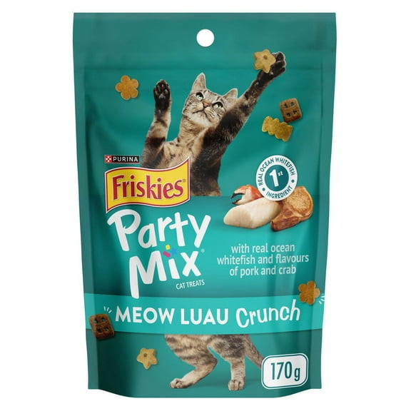 Friskies Party Mix Meow Luau Crunch, Cat Treats 170g, 170 g