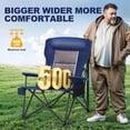 thumbnail image 2 of Silla de camping LET'S CAMP de gran tamaño, respaldo alto, soporte de 500 kg, 2 of 9
