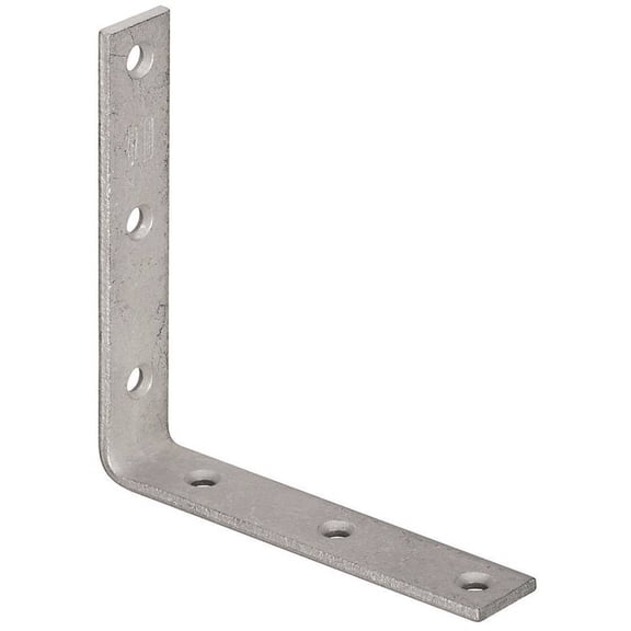 National Hardware 6 In. x 1-1/8 In. Galvanized Corner Brace N220-228 Pack of 10