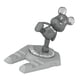 thumbnail image 4 of Soporte para teléfono con Oso Lindo, innovador, multifuncional, portátil, Kung Fu Bear, soporte para tableta y teléfono móvil de escritorio, color gris plateado, 4 of 12