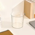 thumbnail image 7 of Qholemyo Clear Plastic Small Desktop Trash Can Countertop Trash Can For Office Dresser Indoor Bathroom Trash Can Office Waste Bin, 7 of 7