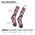 thumbnail image 7 of Knee High Socks for Men and Women, Skull rock music record Althletic Compression Socks, Support Long Tube Socks for Outdoor Sport, Calf Socks, High Stockings for Women Men, 7 of 7