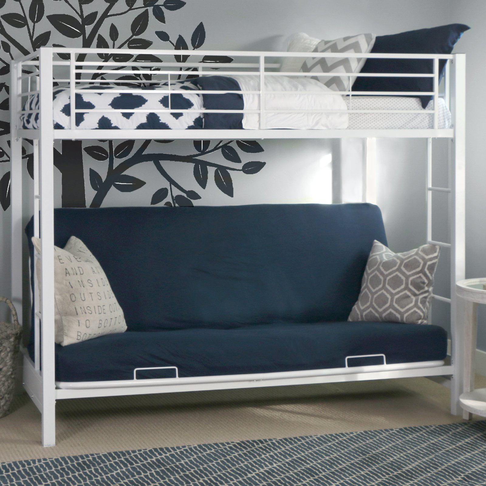 walmart bunk beds with futon