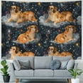 thumbnail image 4 of Orinice Dog Stars Space Art Tapestry Wall Hanging Unique Style Home Wall Decor for Living Room Bedroom Farmhouse Dorm 60x50inch, 4 of 6