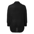 thumbnail image 5 of Vedolay Sweaters for Women Trendy Open Front Sweaters Cardigan Coat Long Sleeve Knit Outwear Black,M, 5 of 5