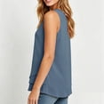 thumbnail image 5 of Tank Tops for Women Summer Flowy Cotton Linen Layered Hem Sleeveless Tops Dressy Casual Crewneck Tunic Blouses, 2026 New Limited-time Off, 5 of 6