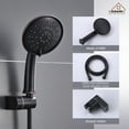 thumbnail image 6 of Boyel Living 8.3" Shower Faucet Set Wall-Mounted Rain Shower Faucet with Pressure Balanced Valve with Bathtub Spout锛孫il Rubbed Bronze, 6 of 11