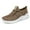 Brown, variant on KAQ Women's Comfortable Walking Shoes - Tennis Athletic Casual Slip on Sneakers