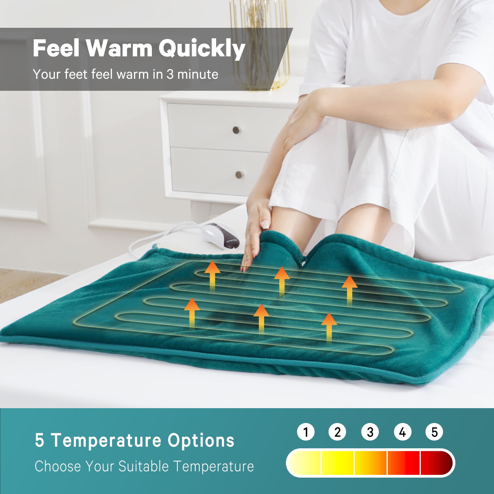 Round household heater under the table, office heating pad, foot warme –  vacpi