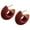 Red, variant on Vintage C Shaped Leather Studs Earrings for Women Comfortable Hoop Ear Accessories Styles Party Jewelry