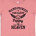 thumbnail image 4 of Inktastic Handpicked for Earth by My Poppy in Heaven with Angel Wings` Boys or Girls Baby T-Shirt, 4 of 5