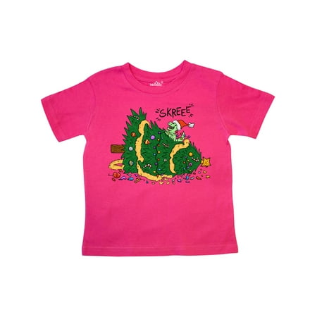 

Inktastic Tiny Dinosaur Destroying Christmas Tree Gift Toddler Boy or Toddler Girl T-Shirt