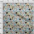 thumbnail image 3 of oneOone Cotton Cambric White Fabric Poker Card Craft Projects Decor Fabric Printed By The Yard 42 Inch Wide, 3 of 5