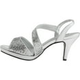 thumbnail image 3 of Benjamin Walk 848231029533 Touch Ups Womens Reagan Platform Sandal, Silver - Medium 6, 3 of 6