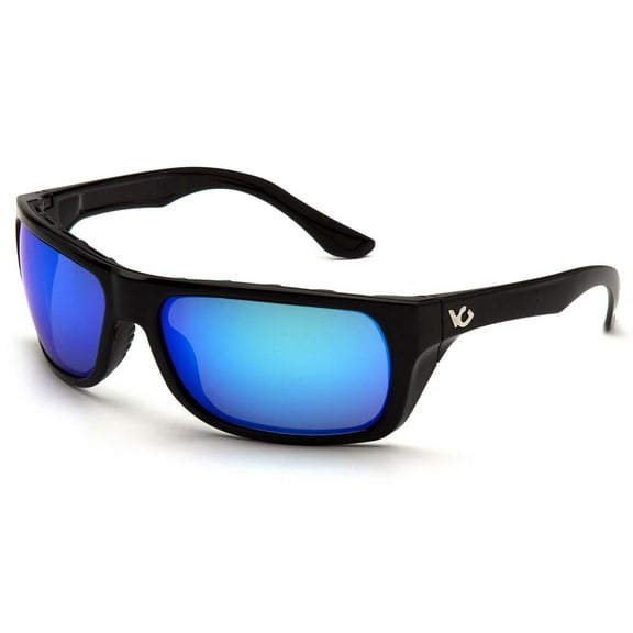 Black Frame/Ice Blue Mirror Anti-Fog Lens