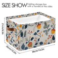 thumbnail image 4 of Yayeee Canvas Storage Basket with Handles for Shelves Fabric Bins Closet Organizer, Acorn Leaves Pattern, 4 of 8
