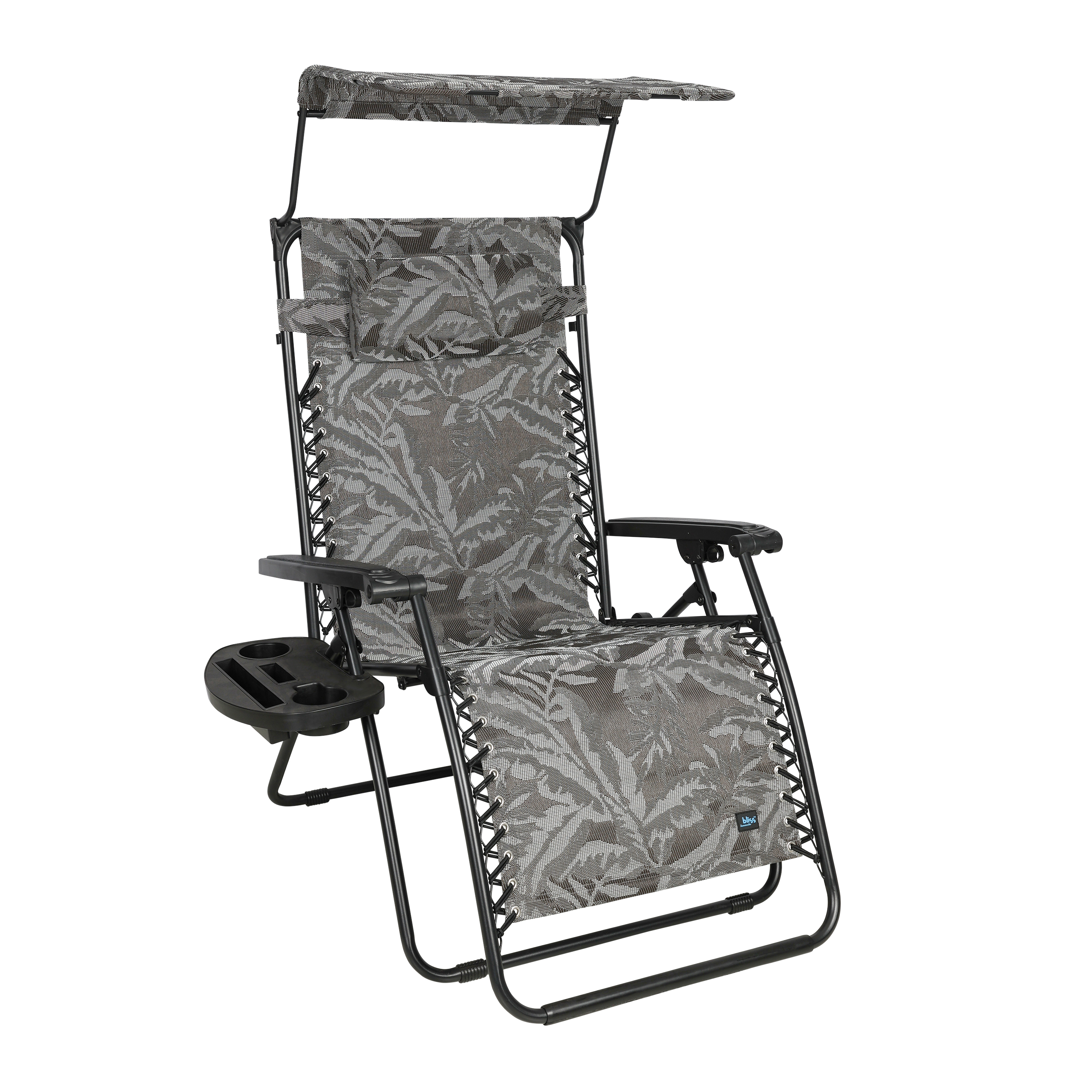Bliss Hammocks 30" Wide XL Zero Gravity Chair w/ Adjustable Canopy Sun
