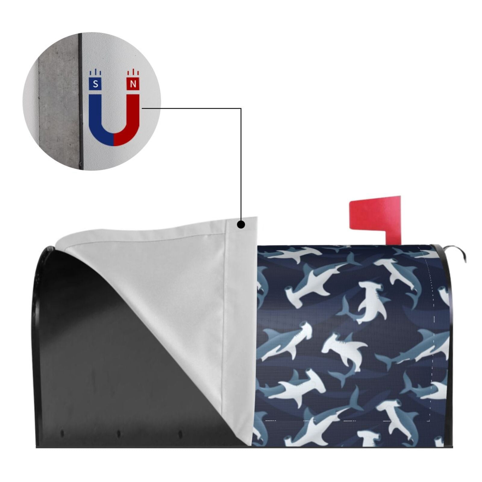 Kdxio Magnetic Mailbox Cover 21x18 in Mailbox Cover Outdoor Decoration Holiday Mailbox Covers for Home Garden Yard-21x18 in