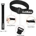 thumbnail image 2 of Lekou 12 Pack Nylon 18 inch Reusable Adjustable Cable Ties for Summer Outdoor Cord Storage, 2 of 7