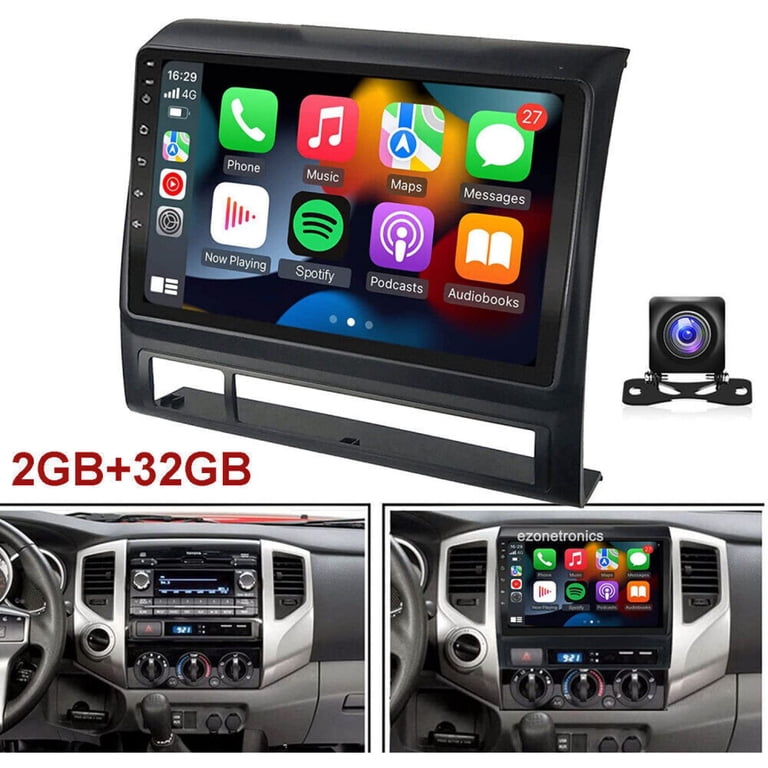 9" Touchscreen Car Stereo For Toyota Tacoma 2005-2015 - Wireless CarPlay & Android Auto With Backup Camera