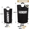 thumbnail image 3 of Cesto para ropa sucia DOKEHOM XXL con mango de aluminio, 160 L, negro, 3 of 9