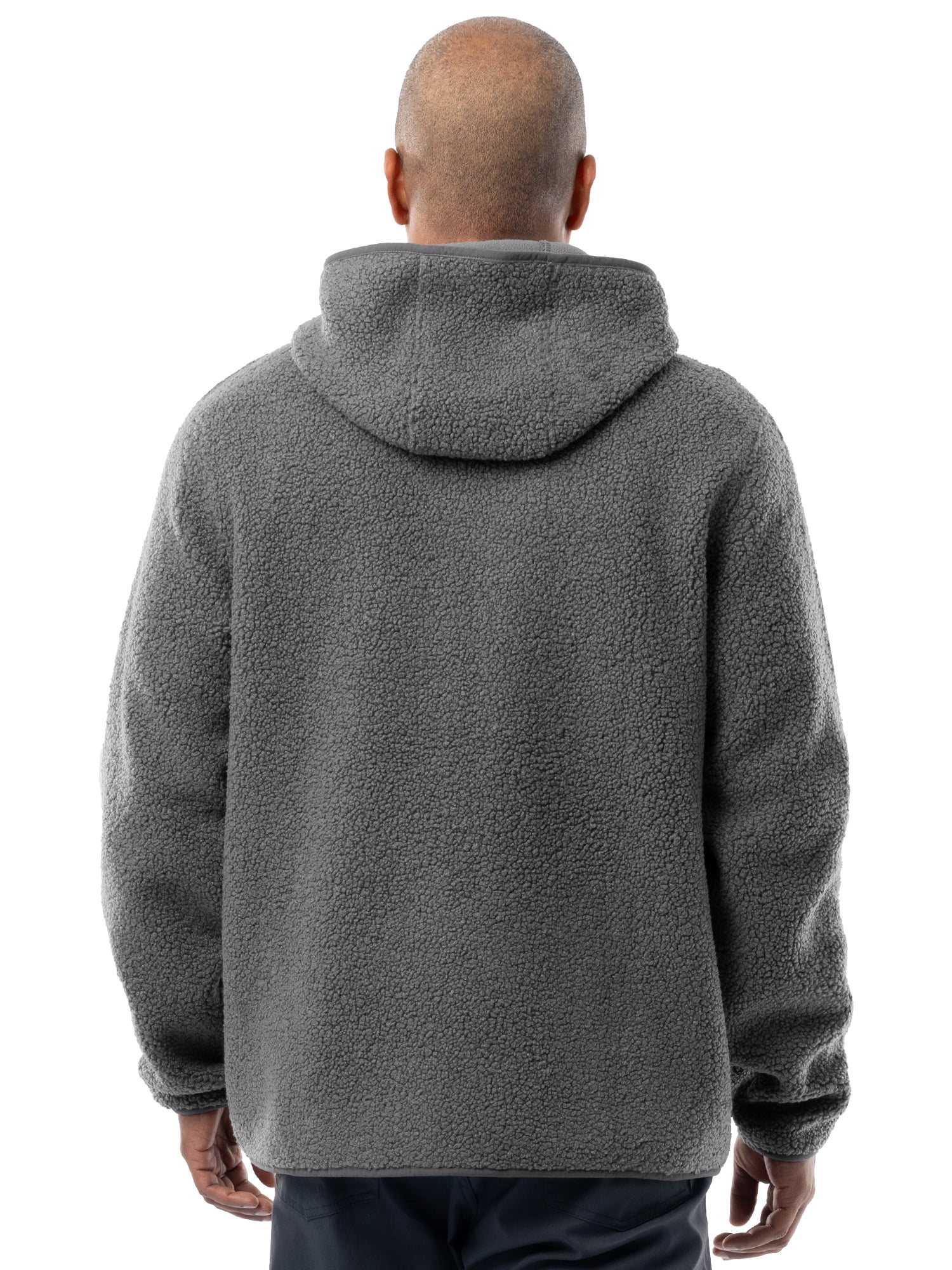 Wrangler Outdoor Men's & Big Men's Full Zip Burly Utility Backpacking Sweater Hoodie, Size S-2XL