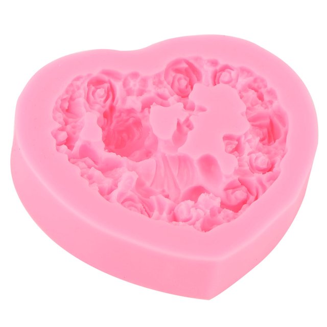 Moldes ecológicos moldes duraderos en forma de corazón para pastel de chocolate ANGGREK Otros