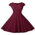 thumbnail image 1 of Femmes Robe Vintage des Années 50 60 Élégant Rockabilly Pinup Parti Robe de Bal, 1 of 7