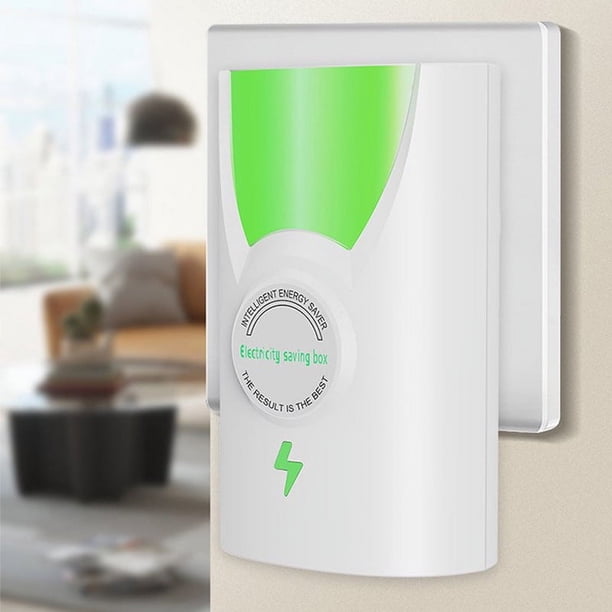 Dispositivo Ahorrador de Electricidad 30KW | Ahorrador de Energía para Hogar y Comercial Enchufable | Potenciador Inteligente de Eficiencia Energética | Compensación Activa | 90-250V | Blanco