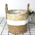 thumbnail image 3 of Weaving Flowerpot Decoration Cover with Handle Laundry Storage Suitable for Home Decoration, 3 of 8