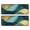 Green and Gold Marble Pattern-2, variant on Pink Marble Pattern Kitchen Rugs Set Of 2, Crystal Velvet Kitchen Runner Mats with Non Slip Backing & Black Trim, Durable Gifts for Housewarming Christmas Birthday,17” X 47"